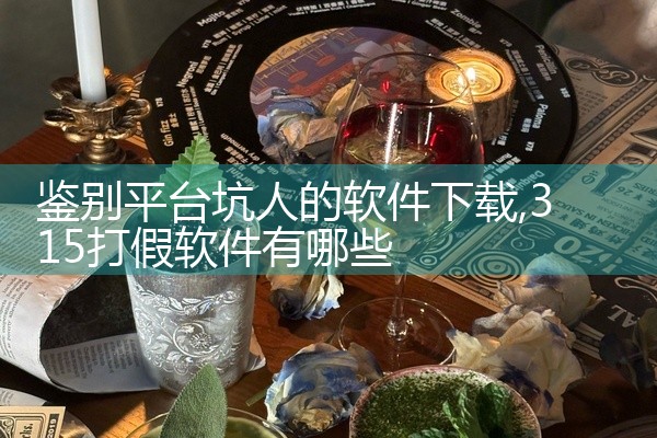 鉴别平台坑人的软件下载