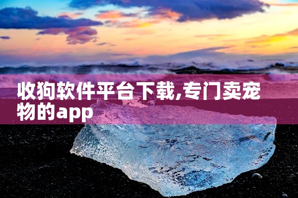 收狗软件平台下载