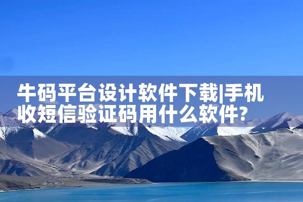牛码平台设计软件下载